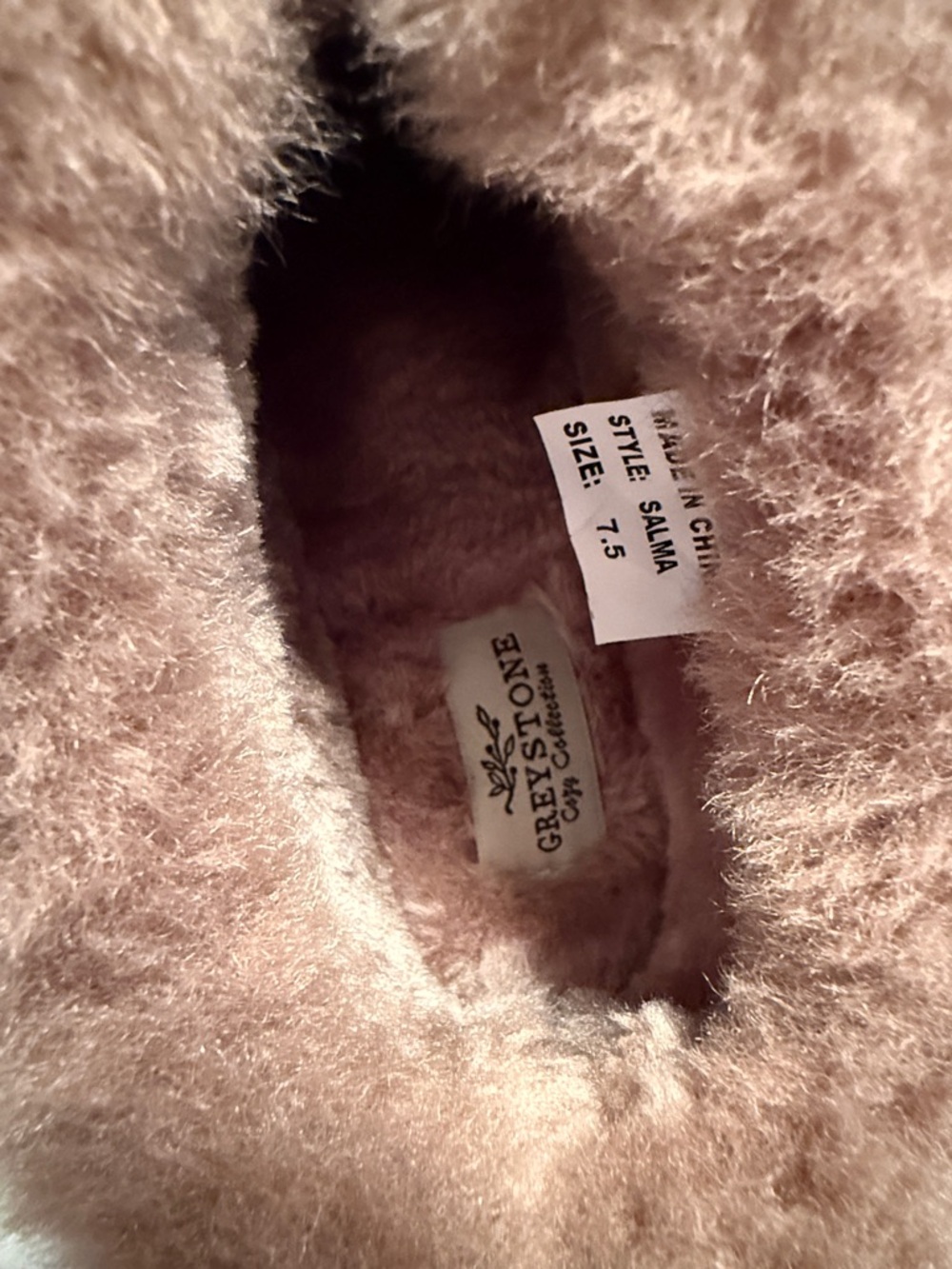Brown Suede Shearling-Lined Slip-On Slippers - Picture 2 of 9